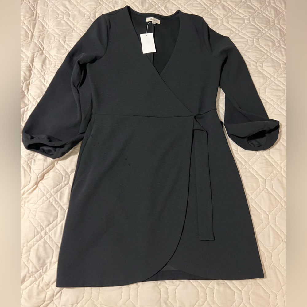 Madewell Black Wrap Dress